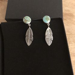 Sterling Silver Turquoise Earrings 