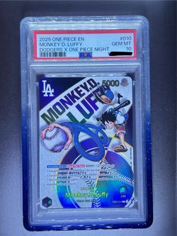 Dodgers Luffy PSA 10