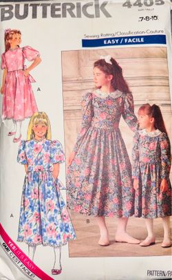 Vintage Butterick 4405 Easy Pattern Dress Set Set Sizes 7-20 Pre Owned