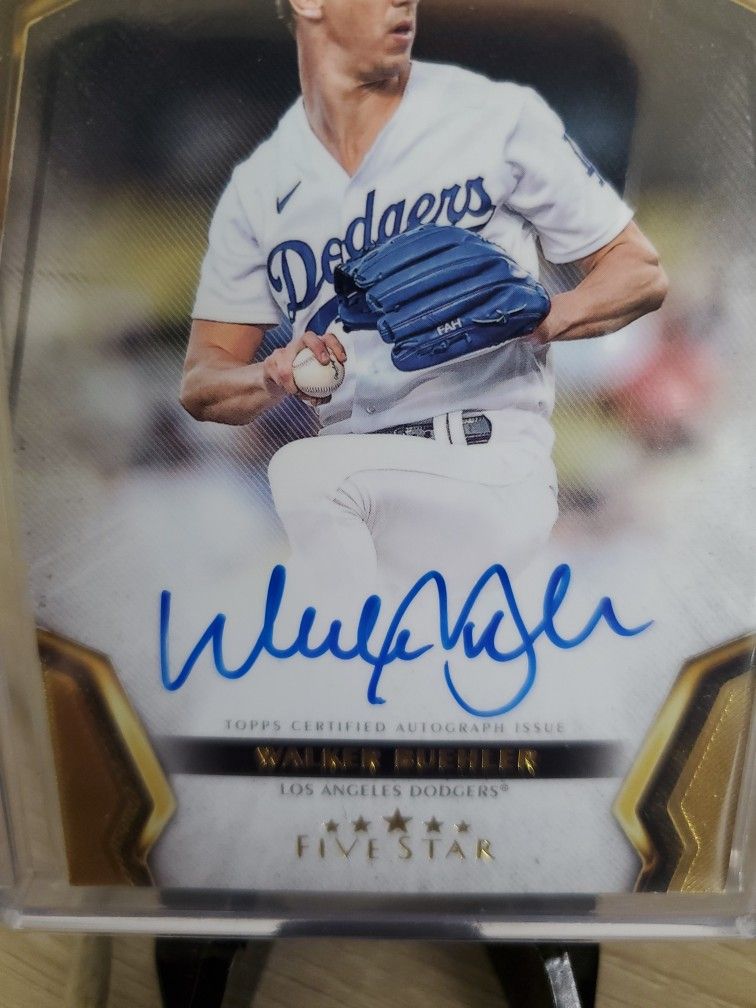 Walker Buehler Autograph Topps Five Star Baseball Card (as Dodgers