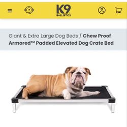 K9 Ballistics XXL Elavated Crate Dog Bod & XL Orthopedic Dog Bed