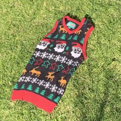 Knitted Christmas Vest (SIZE M)