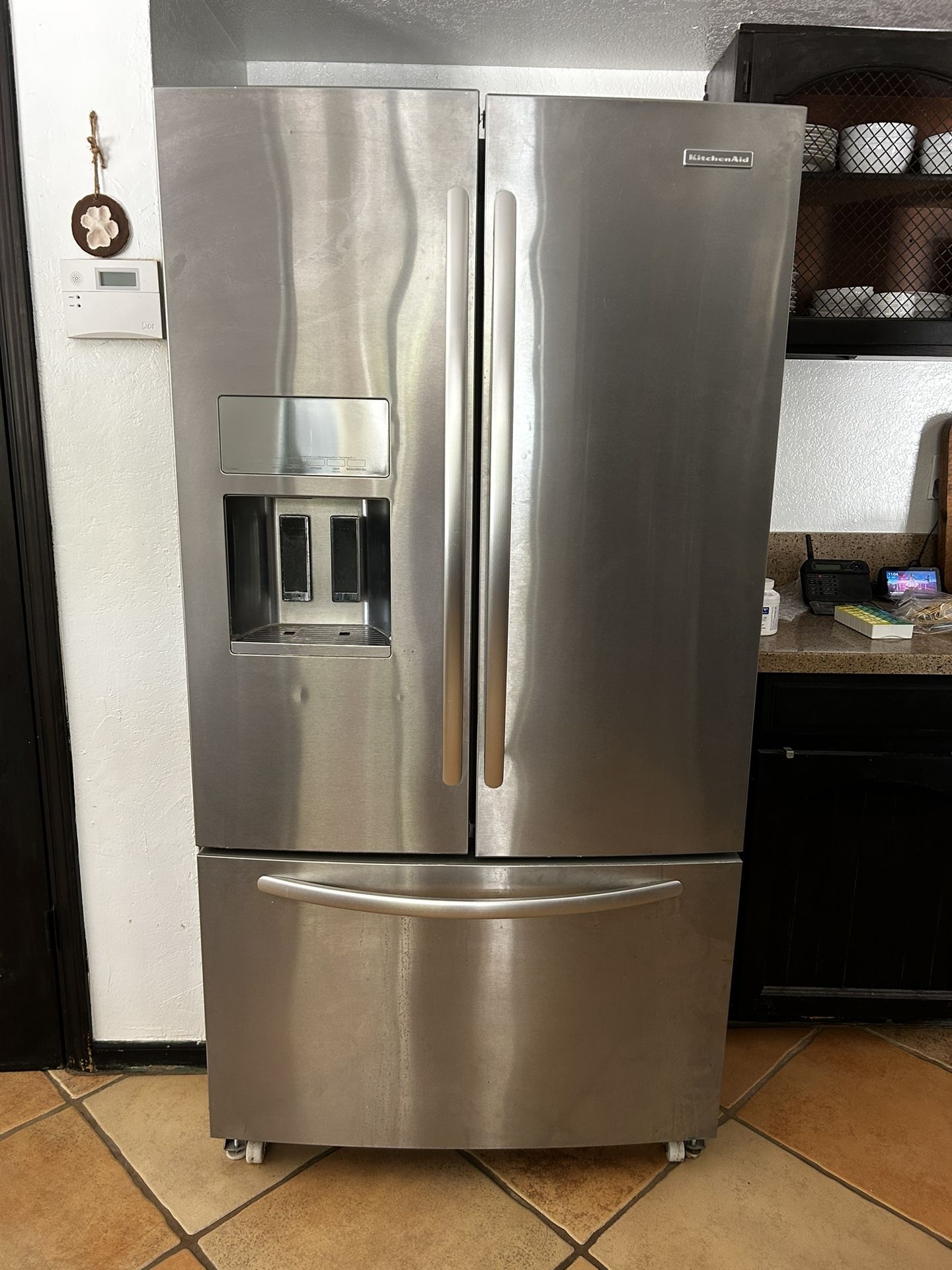 Stainless Steel Refrigerator * KitchenAid * Needs Serviced But Still Works!