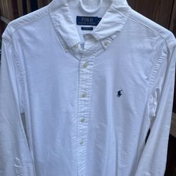 Mens White Ralph Lauren Denium Shirt 