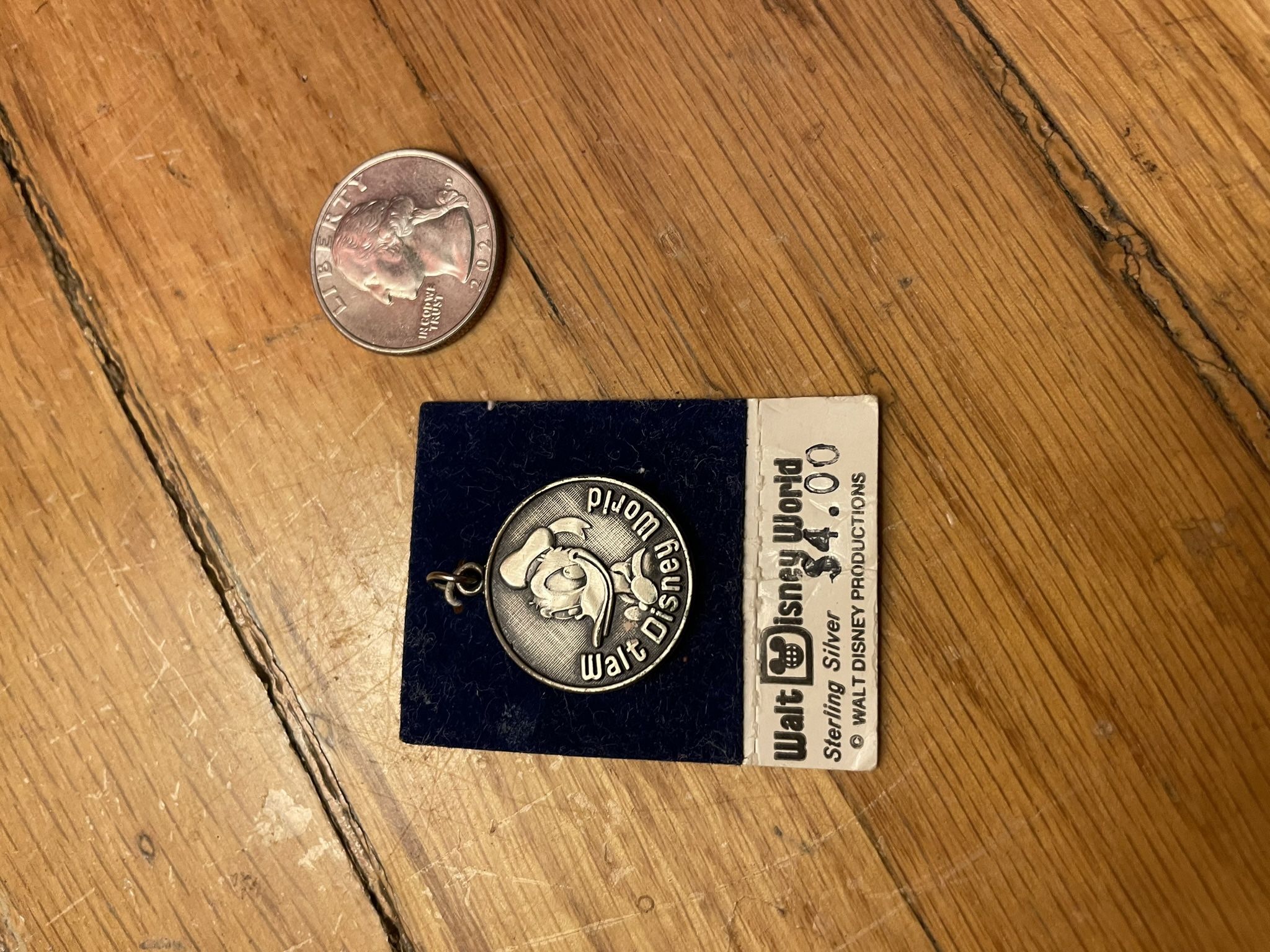 Disney Donald Duck Sterling Silver Charm