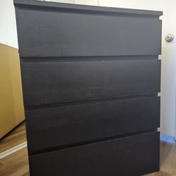 TWO Used IKEA MALM 4 Drawer Dressers