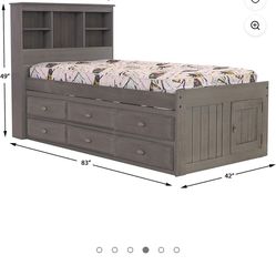 Twin Bed Frame With Storage Drawers