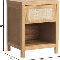 SET OF 2 Nightstands Boho