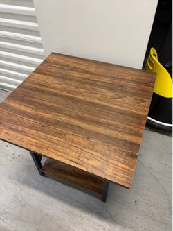 Side table dark brown end table
