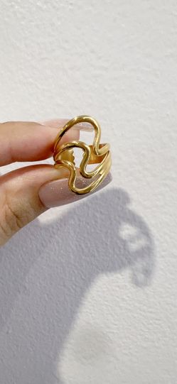 Stylish Elegant Stainless Steel Adjustable Ring