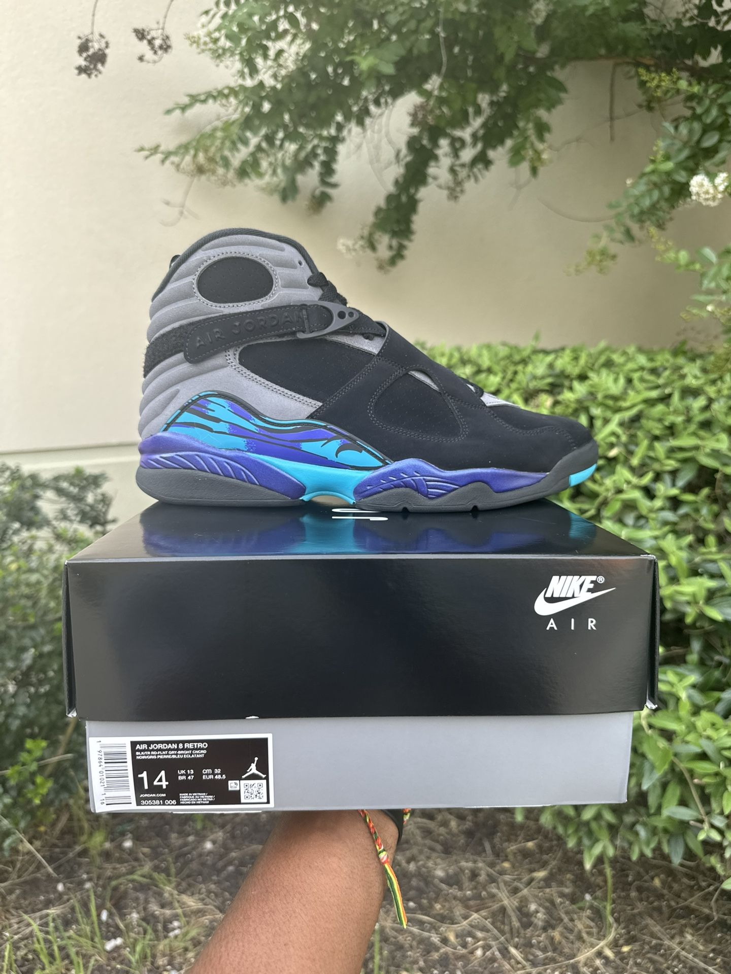 Brand New Size 14 Air Jordan “Aqua” VIII 2025