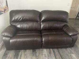 Brown Reclining Sofa Set