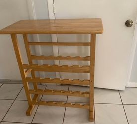 24 Bottle Wine Rack Bar Wooden Bar