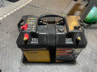 Trolling motor marine battery camping