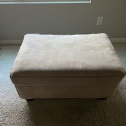 Oversize Suede Ottoman/Coffee Table