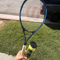 Tennis Racquet And Balls 