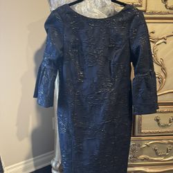 Aiden Woman’s Blue Metallic Dress
