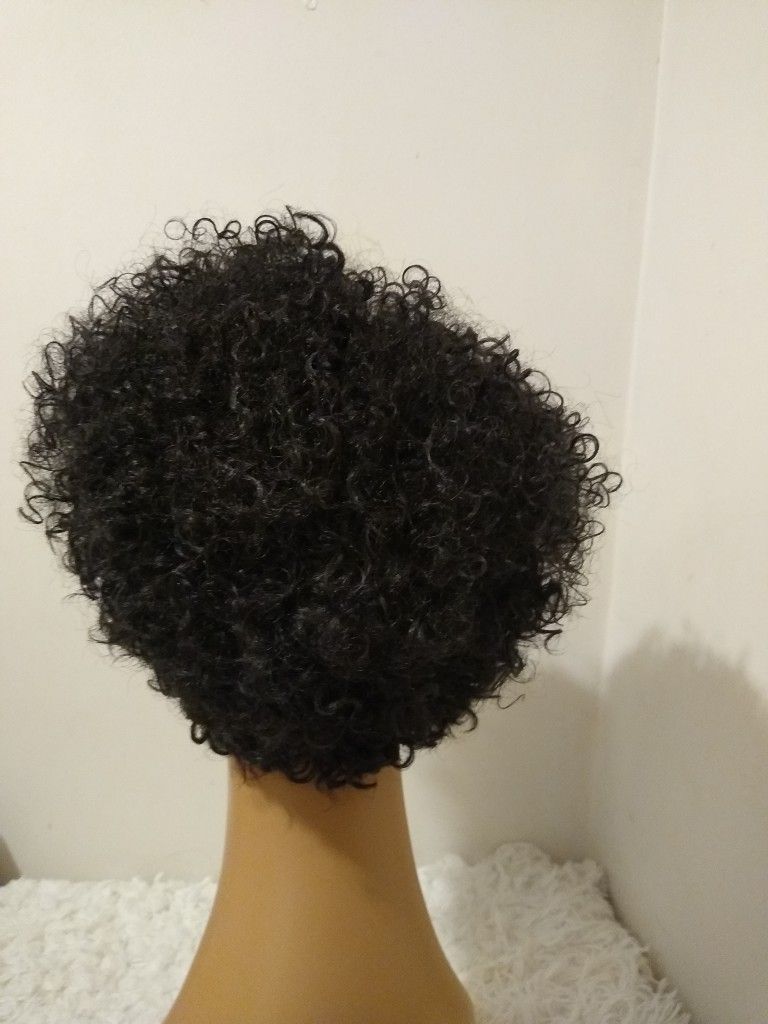 Human Hair Blend Wig