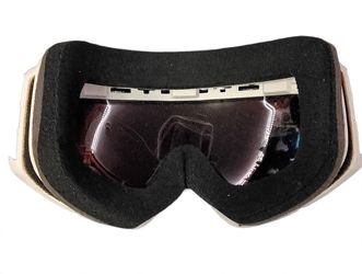 Snow Ski Goggles White Frame Tinted Lens