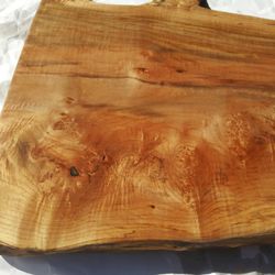 Spalted maple slab sanded Finished. Top.