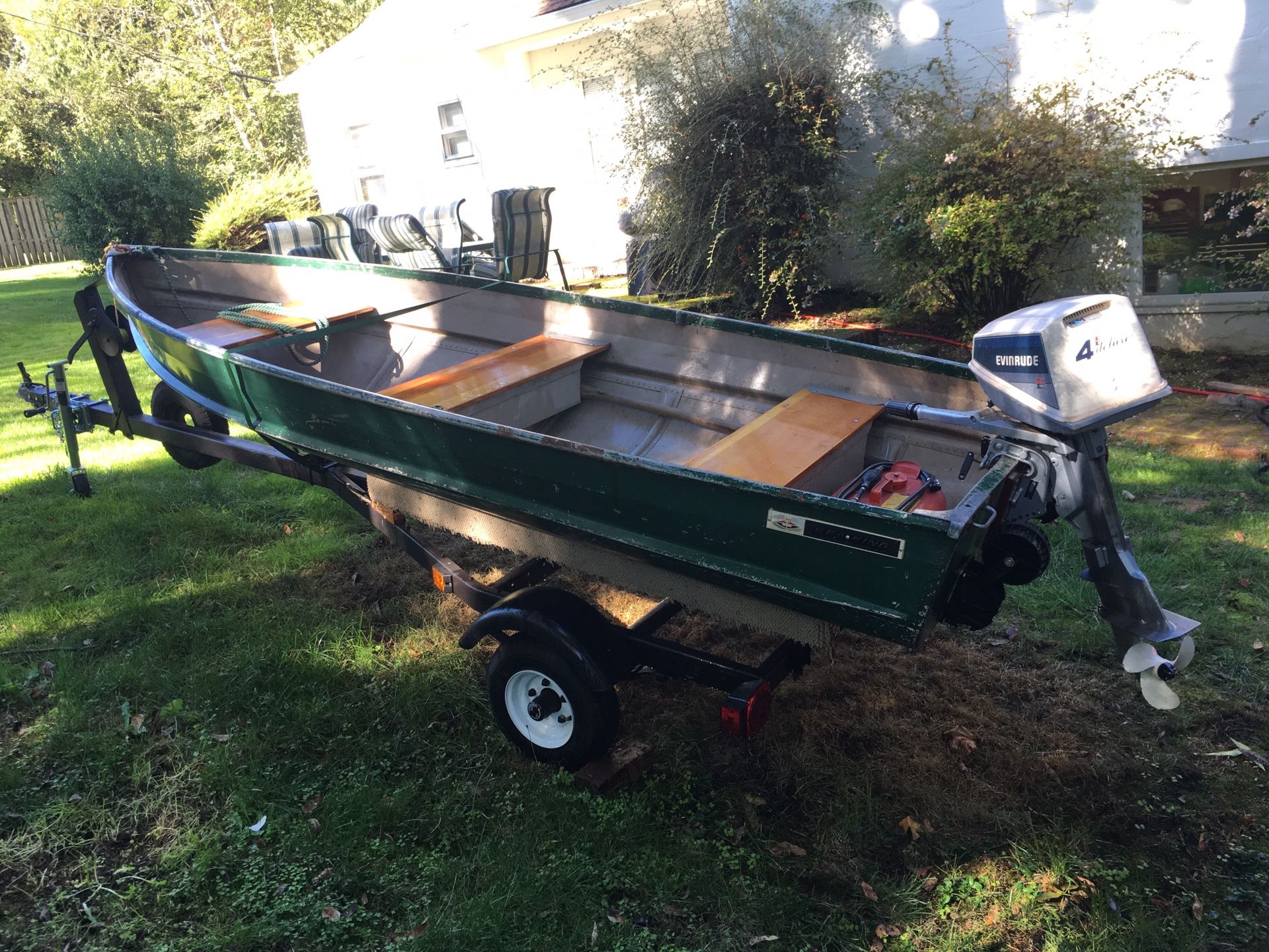 12’ Sea King Aluminum Boat! Trailer and Title! for Sale in Rivergrove ...