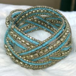 vintage Beaded cuff bracelet
