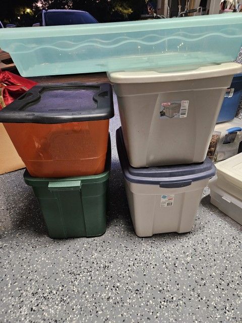 Assorted Storage Bins