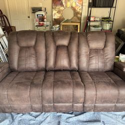 Brown Leather Couch