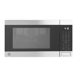 GE 1.0cu ft Stainless Steel Convection Microwave with Air Fry