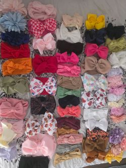 Baby Girl Hair Bow  Headbands Bundle