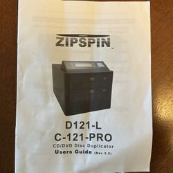 Zip Spin  CD/DVD Duplicator