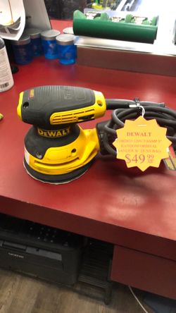 1003 Dewalt DWE6423 Corded 120v 3.0amp 5” Variable Speed Random Orbital Palm Sander W/ Dust Bag 572064