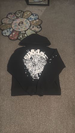 Black and white spider hoodie