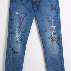 Levis Mens 512 Slim Taper Fit Jeans 36x32 Stretch (contact info removed)00 Printed NEW $100