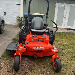 Kubota Zero turn 48” Mower.   