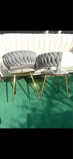 Chairs , sofa , side table , lamp & rug