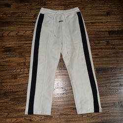 Fear Of God Athletics X Adidas Gray/Black Striped Sweatpants Size Large