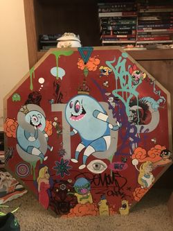 Original Artwork. Street Art Done by Artist John Lannom and Adam Cox collab.