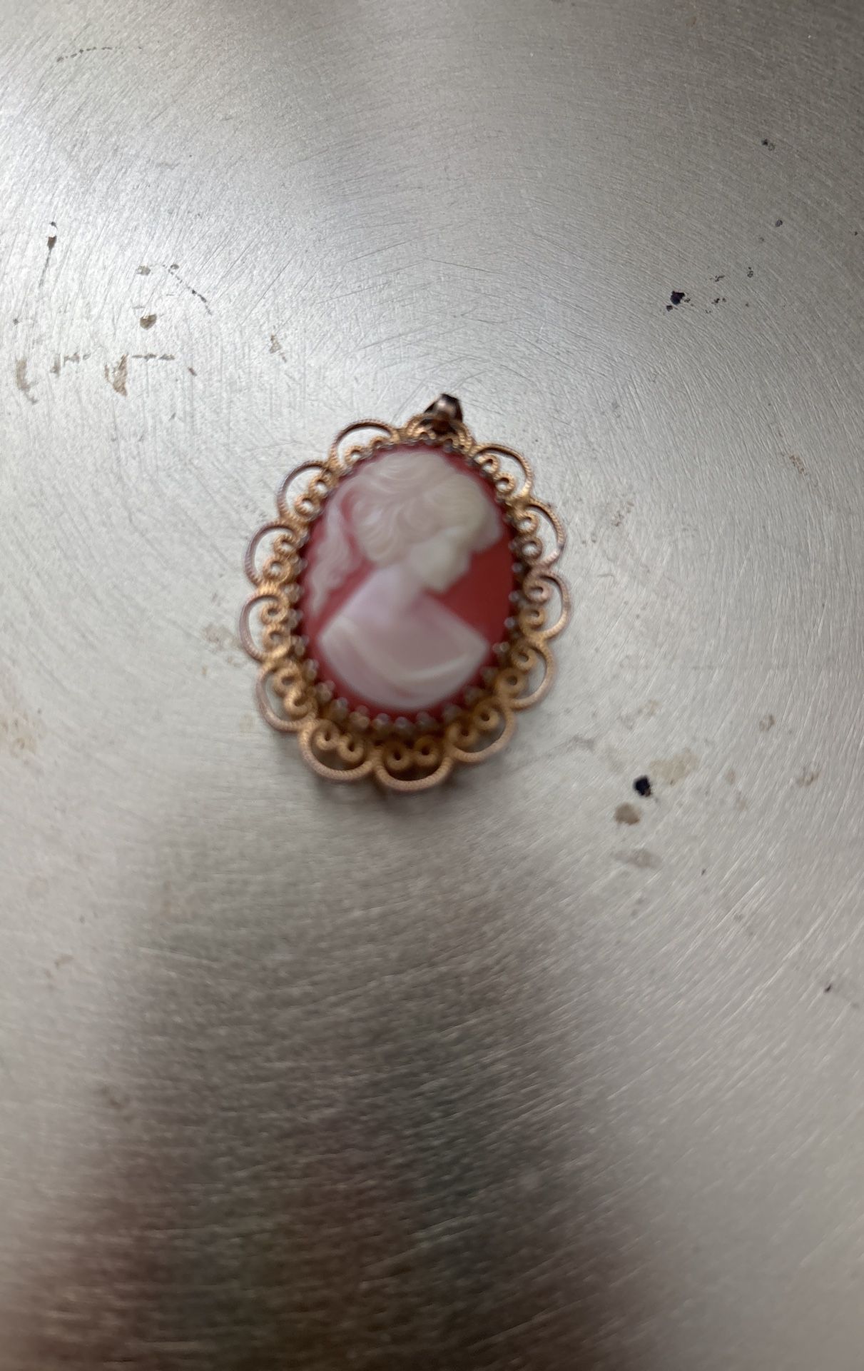 Vintage North Star Cameo Pendant Watch