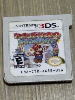 Paper Mario Super Star Nintendo 3DS Nintendo Cartridge Only. Check photos