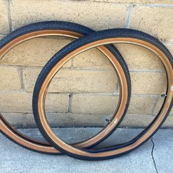 GT LP-5 26" x 2.2" Retro BMX bicycle - BLACK with TAN SKINWALL W / Tubes