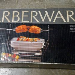 Vintage New Farberware 455ND Open Hearth Electric Broiler Rotisserie Grill Made in Japan 

