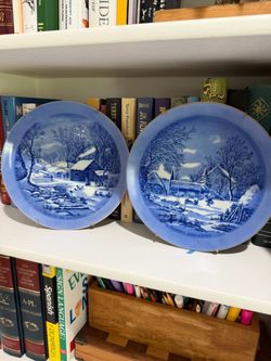 Currier & Ives Winter Plates