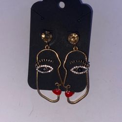 Abstract Face Earrings