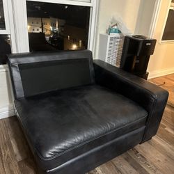 Black Faux-leather Armchair Need Gone Asap