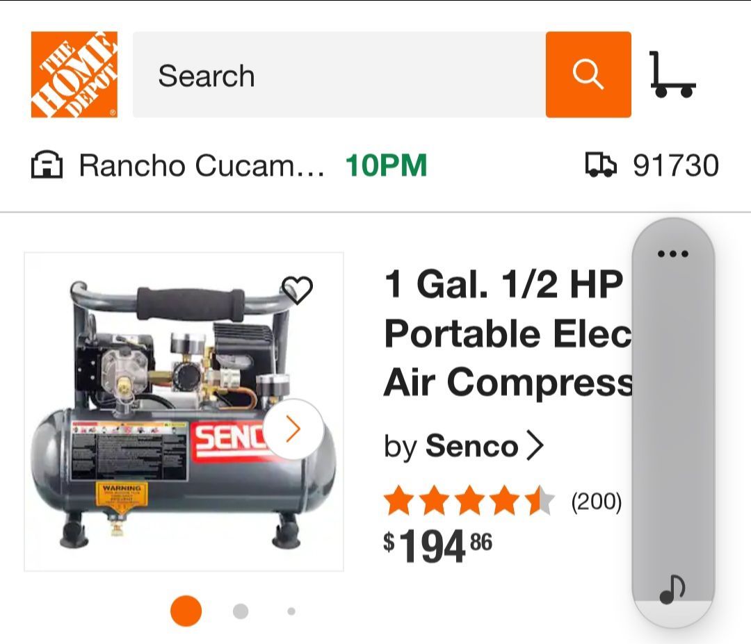 Senco 1 gallon air compressor
