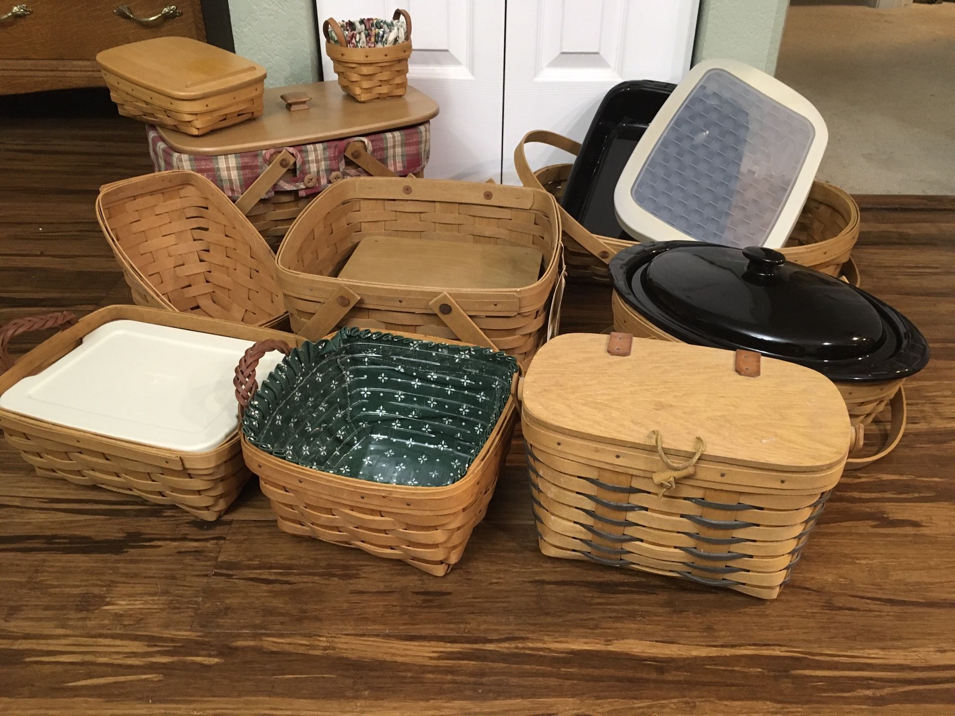 Longaberger Basket Collection including casseroles