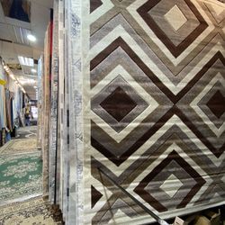 8x10 Area Rugs Carpet Rugs Modern Design Thick Colors Beige Brown