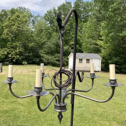 Local Sale Only: 5 Arm  Candelabra And 3 Arm Pendulum Lighting Set