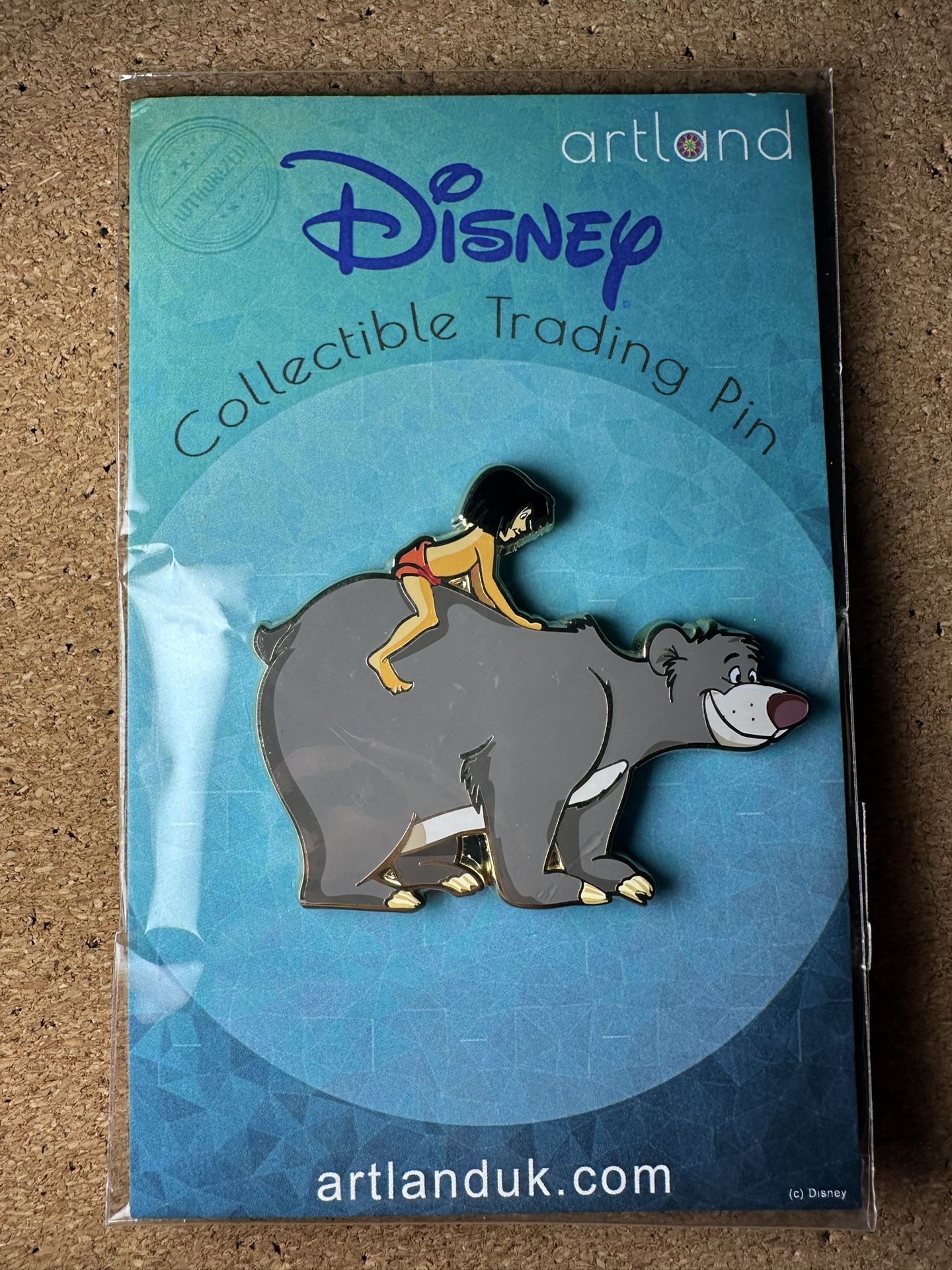 DISNEY ARTLAND JUNGLE BOOK MOWGLI RIDING BALOO LE 250 PIN NEW